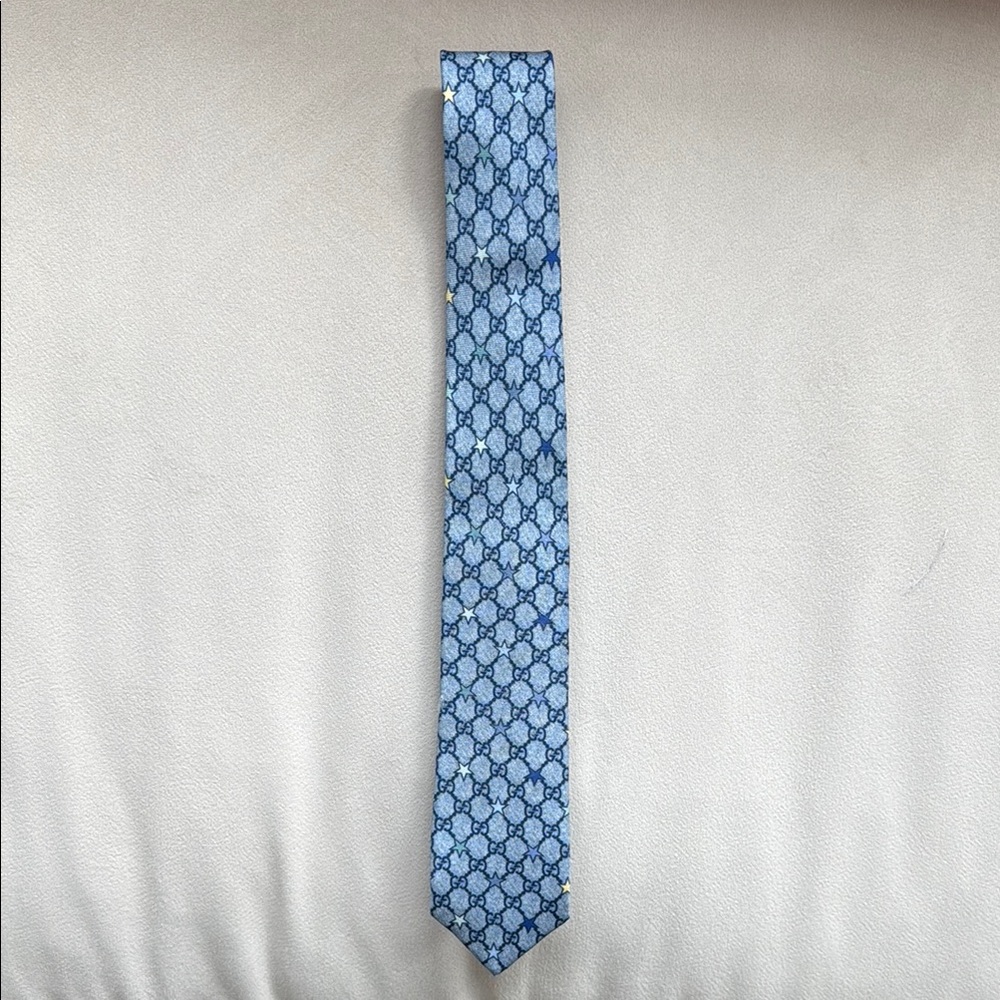 Gucci Blue Nautical Silk Tie